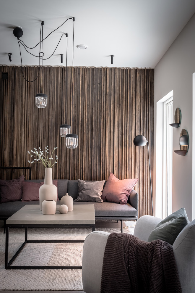 Inspiration for a modern living room in Gothenburg.