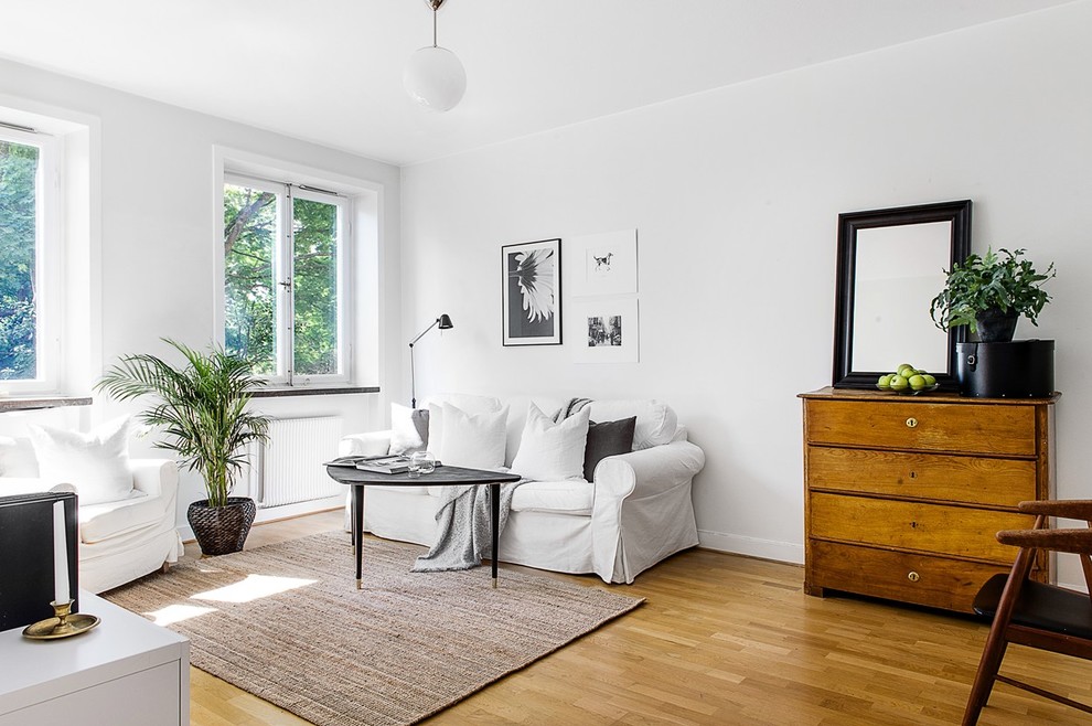 Scandi living room in Stockholm.