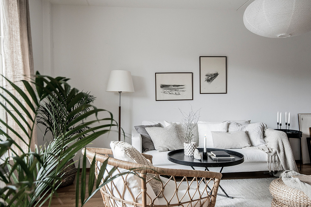 Design ideas for a scandinavian living room in Stockholm.