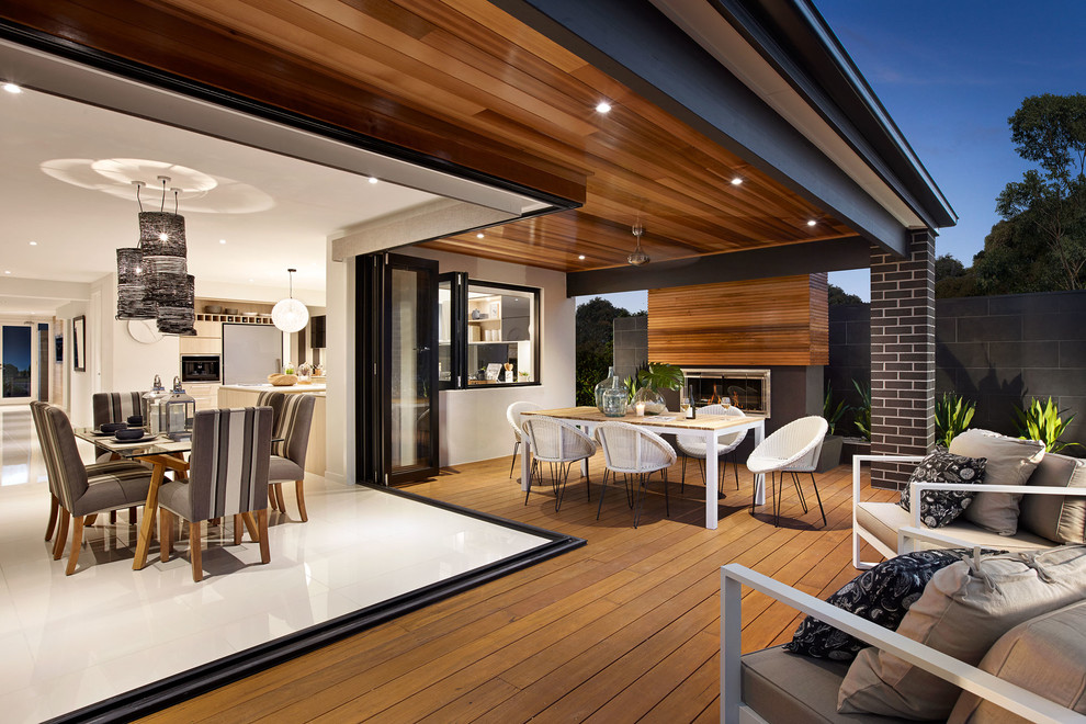 Moderne Veranda in Melbourne