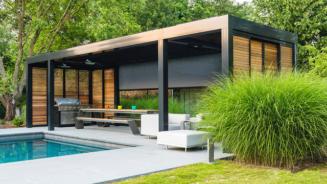 RENSON Aluminium Pergola - Contemporary - Porch - Other - by Exterior  Landscaping and Pools Abu Dhabi & Dubai | Houzz