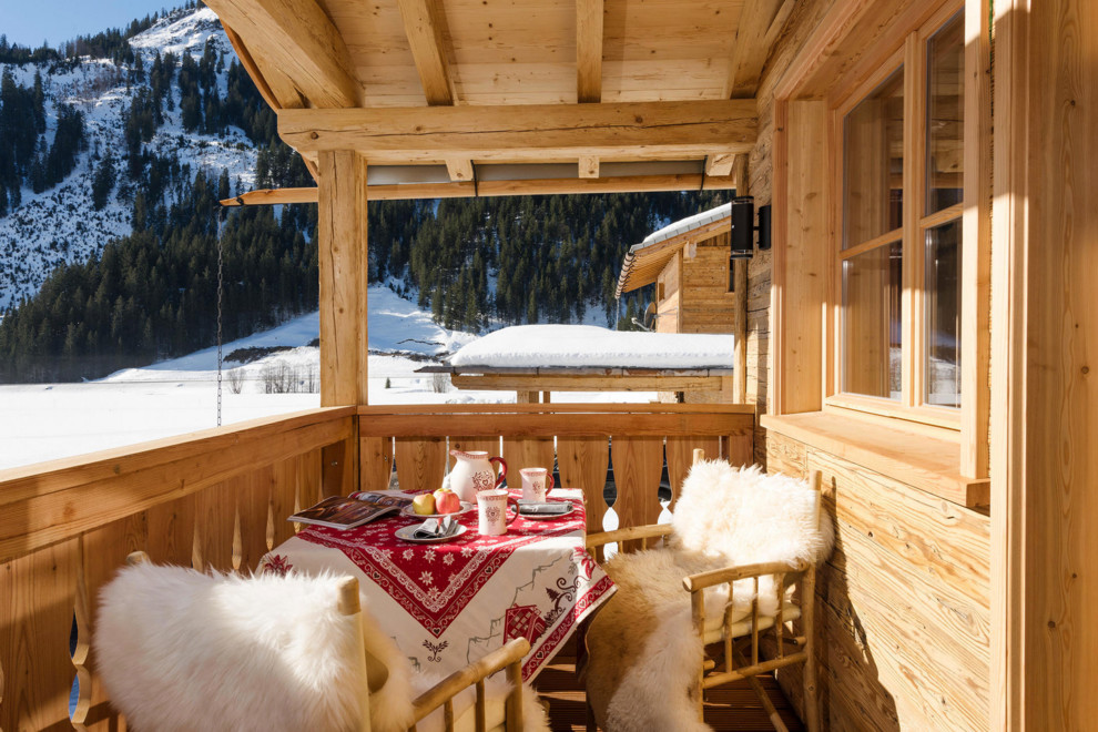 Holzveranda, Das neue Kuschel-Chalet - Rustic - Porch - Other - by