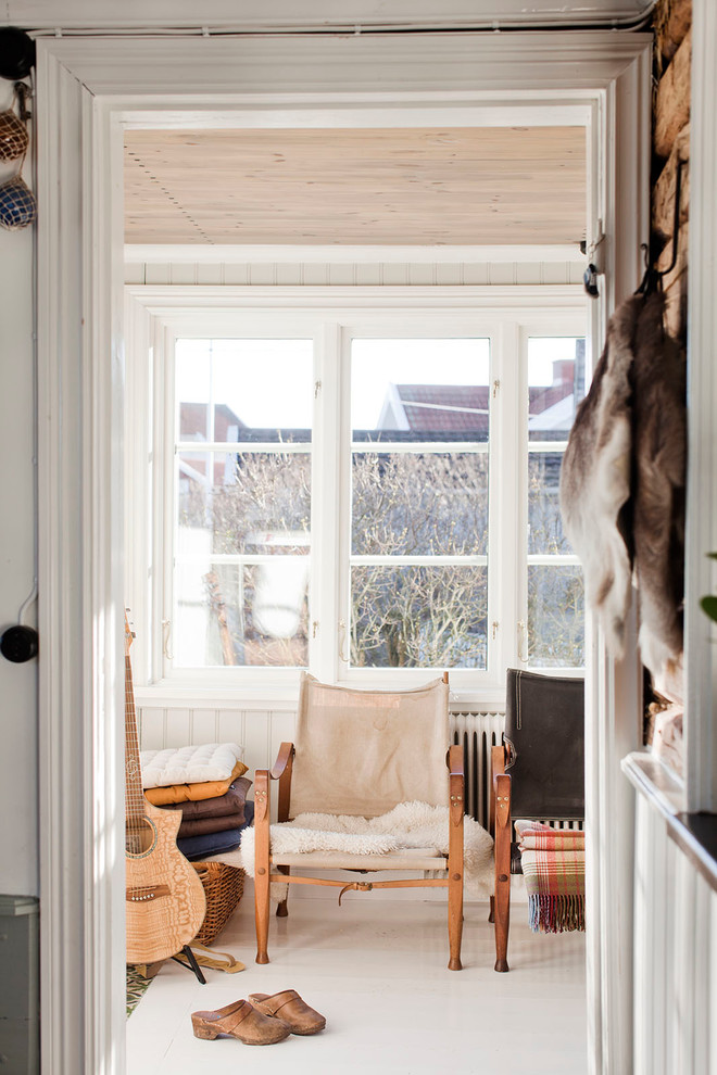 Foto på en skandinavisk veranda