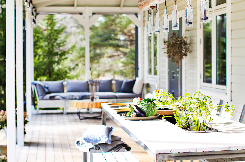 Exempel på en minimalistisk veranda