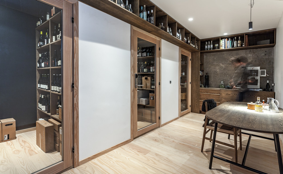 Design ideas for a scandinavian wine cellar in Copenhagen.