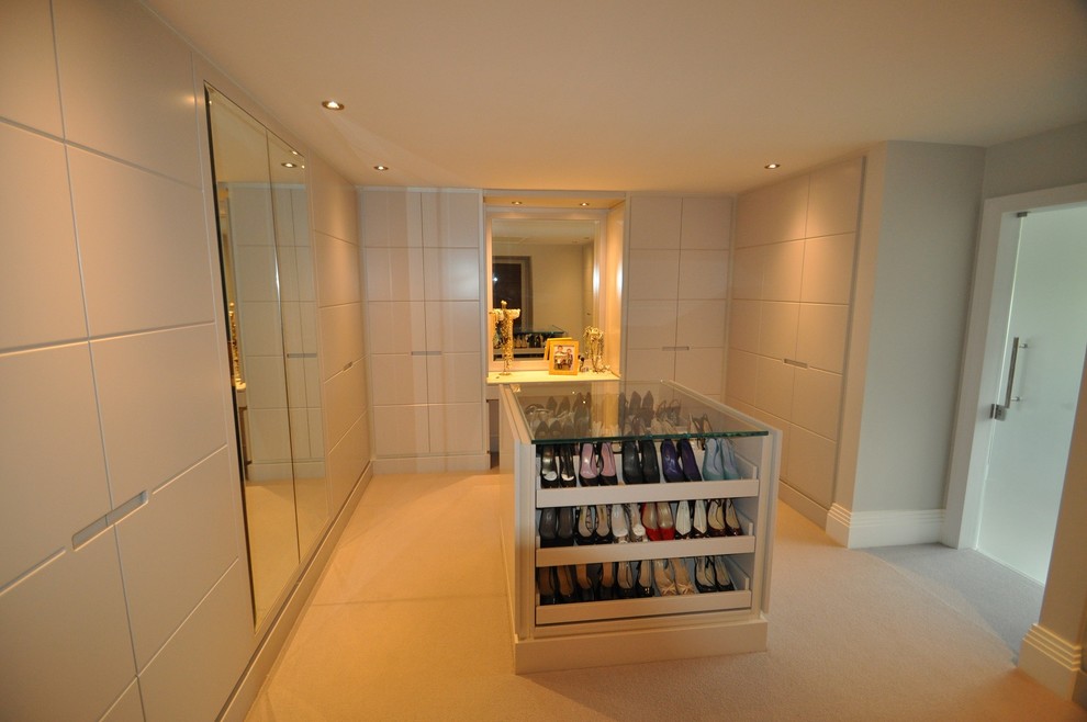 Inspiration for a contemporary wardrobe in Surrey.