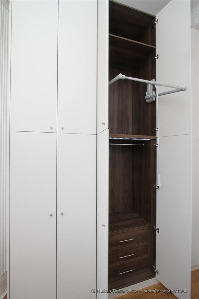 This is an example of a large contemporary wardrobe in London.