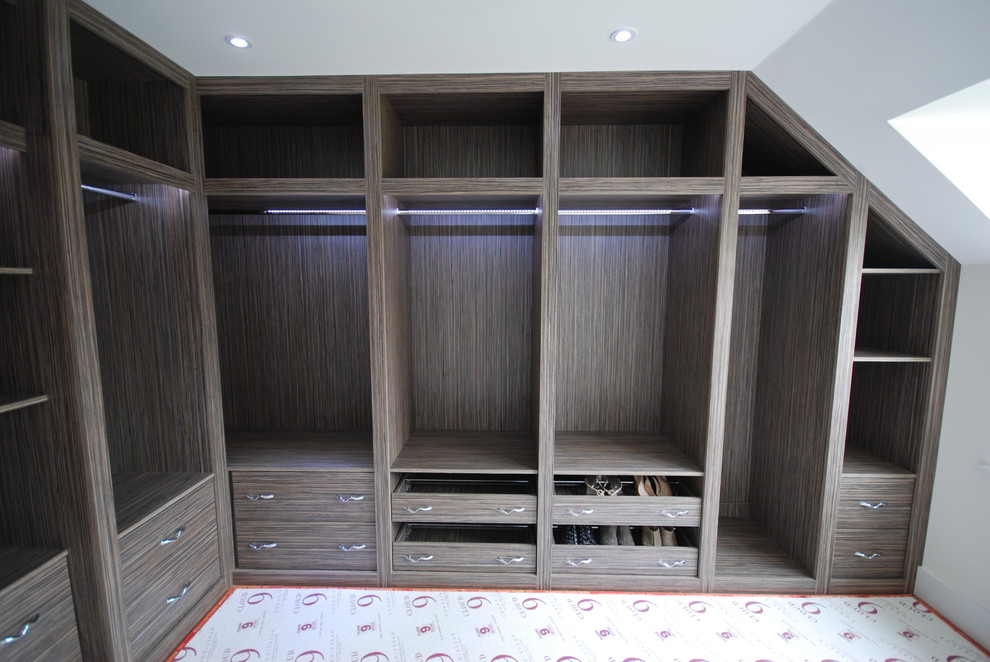 This is an example of a contemporary wardrobe in Sussex.