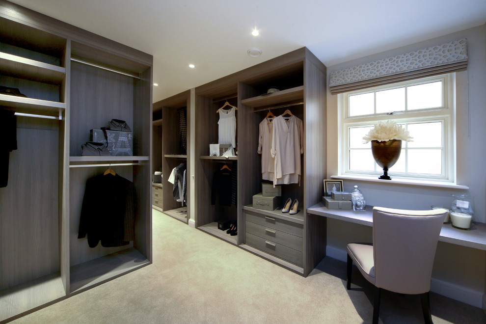 Photo of a contemporary wardrobe in London.