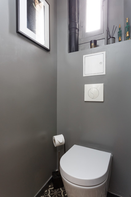 Des WC au style industriel - Toilettes - Paris - par QUALIRENOVATION | Houzz