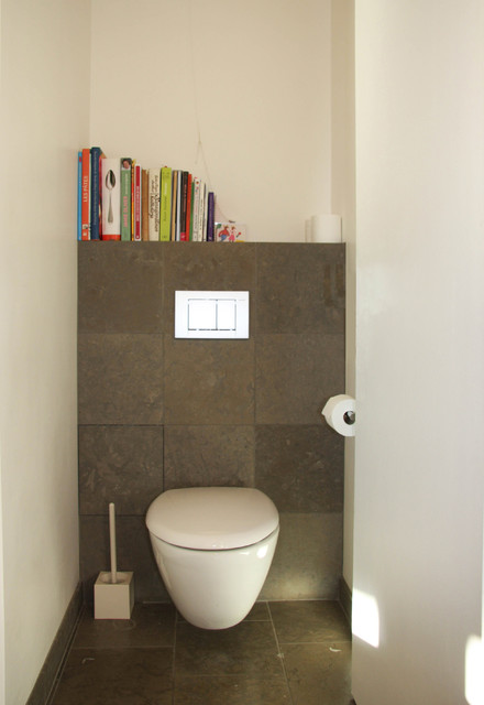 Toilettes en pierre naturelle - Contemporain - Toilettes - Paris - par  Nonjetable architecture d'intérieur | Houzz