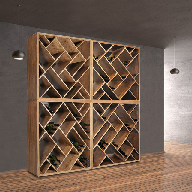Design - Weinregal ZEUS aus massiver Eiche - Contemporary - Wine Cellar -  Frankfurt - by Weinregal-Profi | Houzz AU