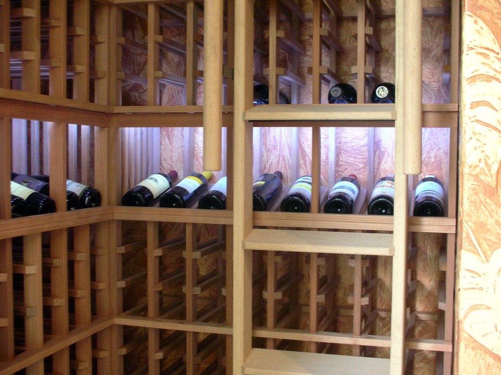 Example of a classic wine cellar design in Jacksonville