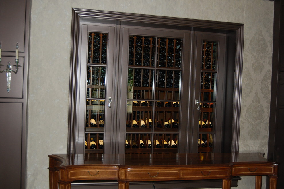 This is an example of a classic wine cellar in Miami.