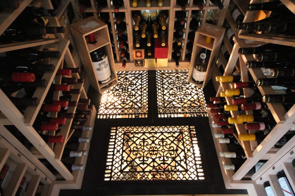 This is an example of a traditional wine cellar in Ottawa.