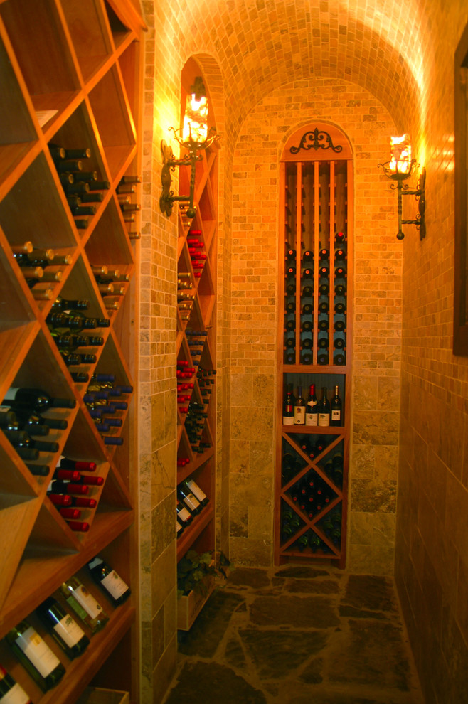 This is an example of a classic wine cellar in Austin.
