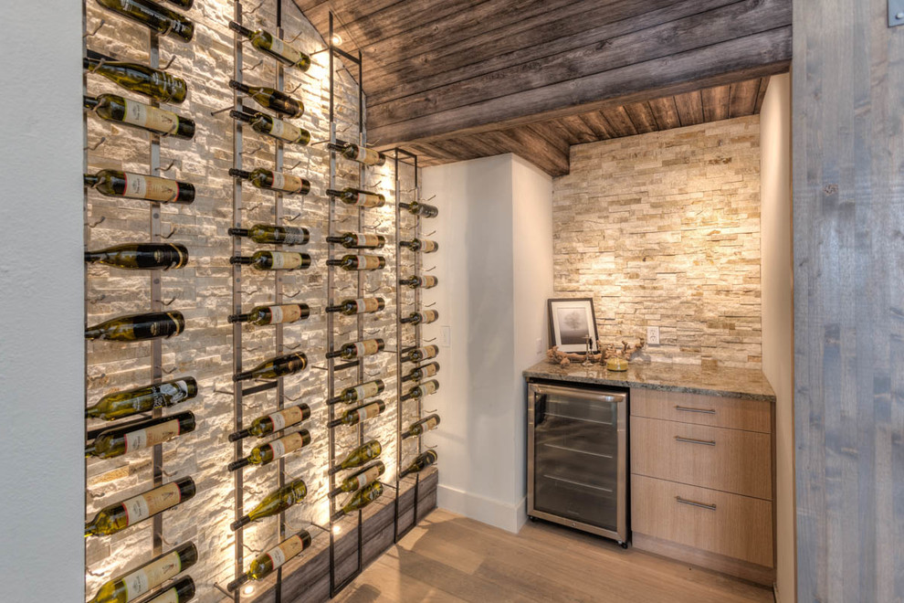 Minimalist wine cellar photo in Austin