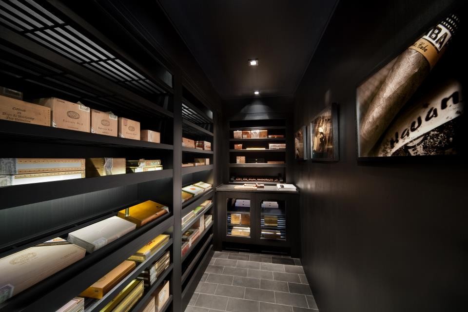 Inspiration for a modern wine cellar remodel in New York