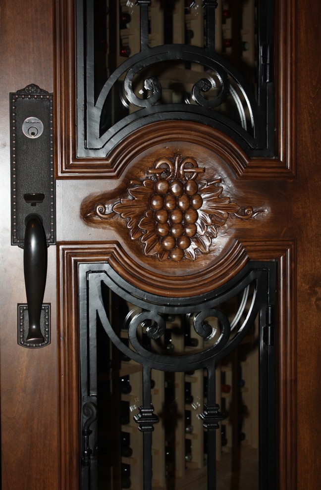 A Closer Look at the Custom Wine Cellar Door TX Traditional Wine