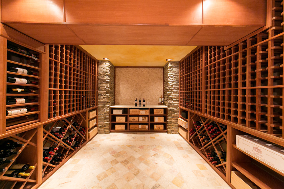 A Custom Wine Cellar in Old Tappan, NJ Traditional Wine Cellar