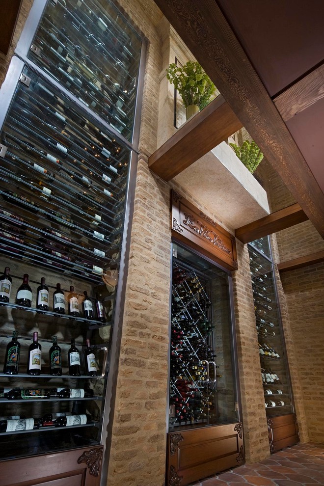 A Spanish Revival/ Spanish Colonial Mediterranean Wine Cellar