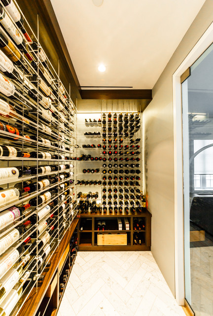 Acrylic wine racks Soho NYC Modern Wine Cellar New York by Joseph and Curtis Custom Wine Cellars Houzz IE