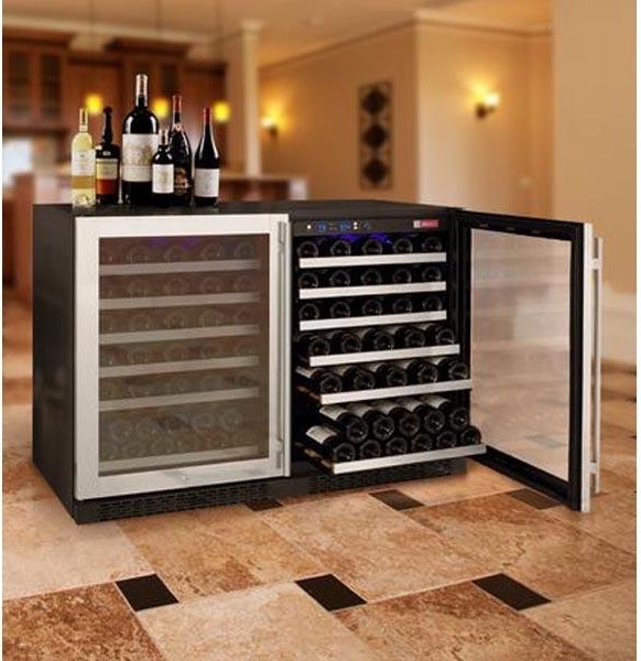 Allavino FlexCount Series 112 Bottle DualZone Wine Refrigerator Side