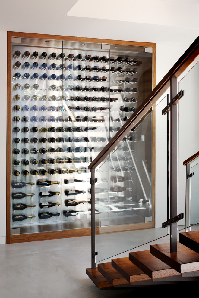 Minimalist wine cellar photo in New York