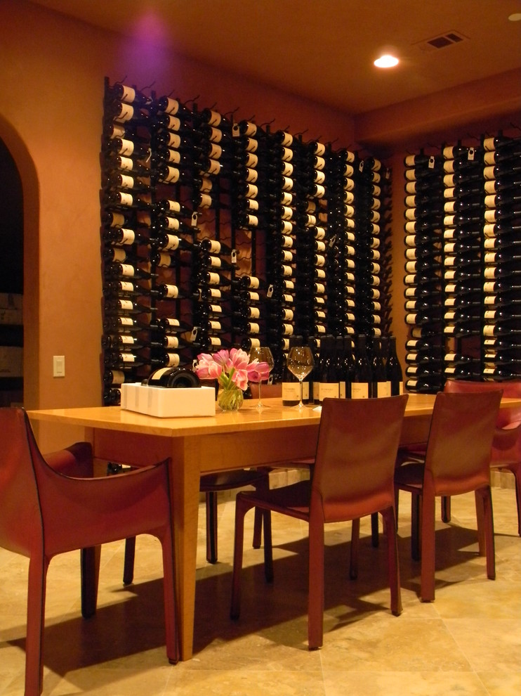 American Clay Wine Cellar Modern Wine Cellar San Diego by