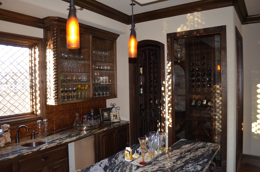 Example of a classic wine cellar design in Oklahoma City