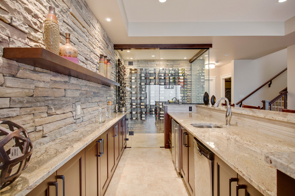 Artesia Residence Contemporary Wine Cellar Calgary by Lush
