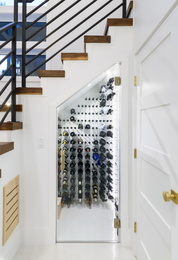 Inspiration for a contemporary wine cellar remodel in Jacksonville