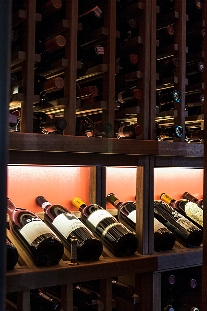 Augustine Mahogany Wine Cellar New York Modern Wine Cellar New