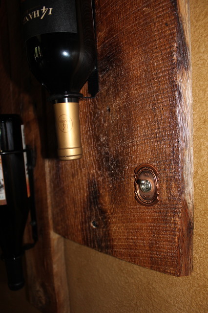 Barn Wood Wine Holder and Light Rustic Wine Cellar Orlando by Urban Rooster Creations Houzz IE