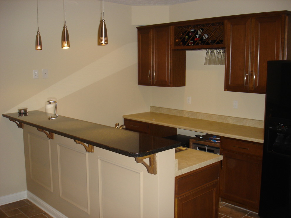 Bars Traditional Wine Cellar Indianapolis by BBG Construction