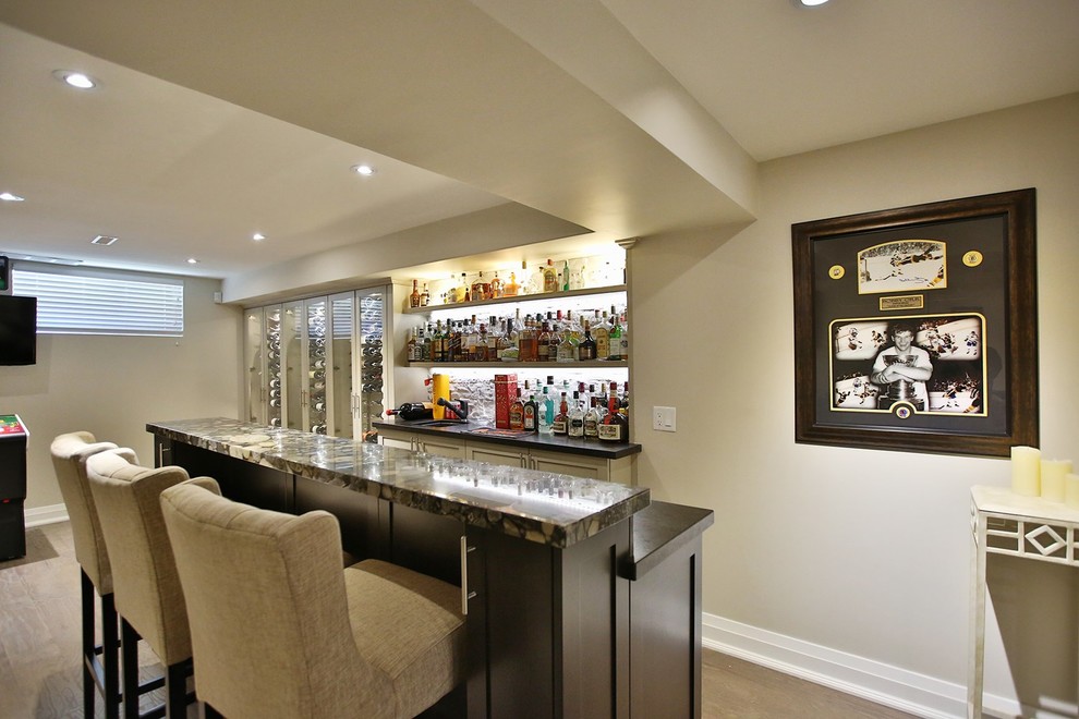Basement Bar Renovation - Traditional - Home Bar - Toronto - by The ...