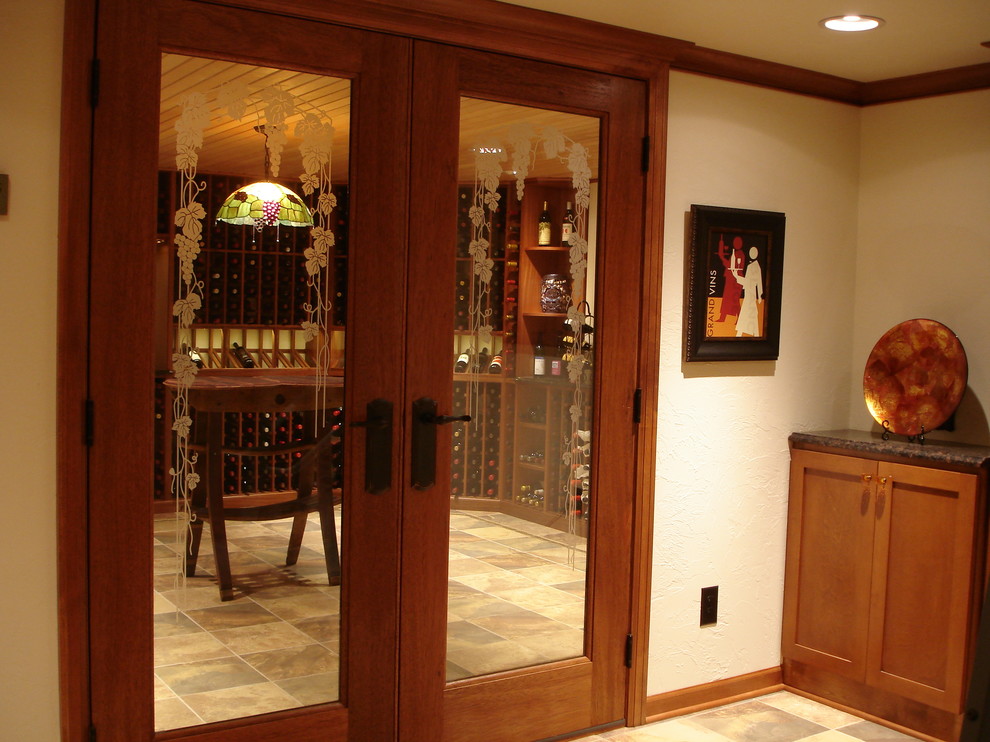 Example of a wine cellar design in Milwaukee