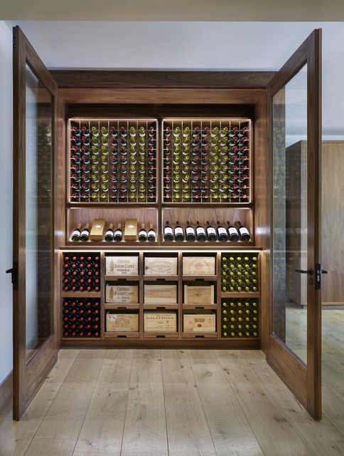 Bespoke Temperature Controlled Wine Room Classique Cave à Vin Kent Par Chamber Furniture 2339