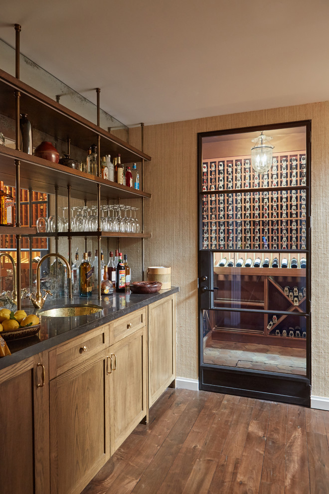 Inspiration for a traditional wine cellar in Los Angeles.