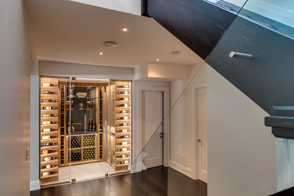 Transitional wine cellar photo in Toronto
