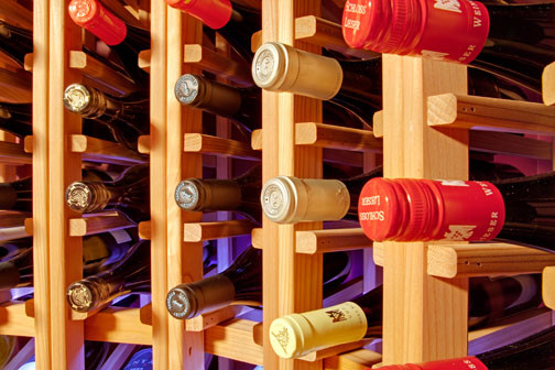 Elegant wine cellar photo in Vancouver