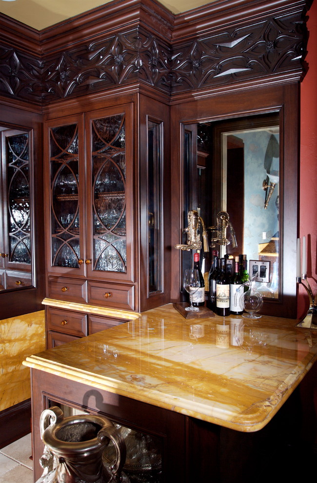 Wine cellar - traditional wine cellar idea in Atlanta