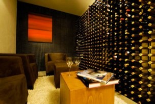 Photo of a contemporary wine cellar in Adelaide.
