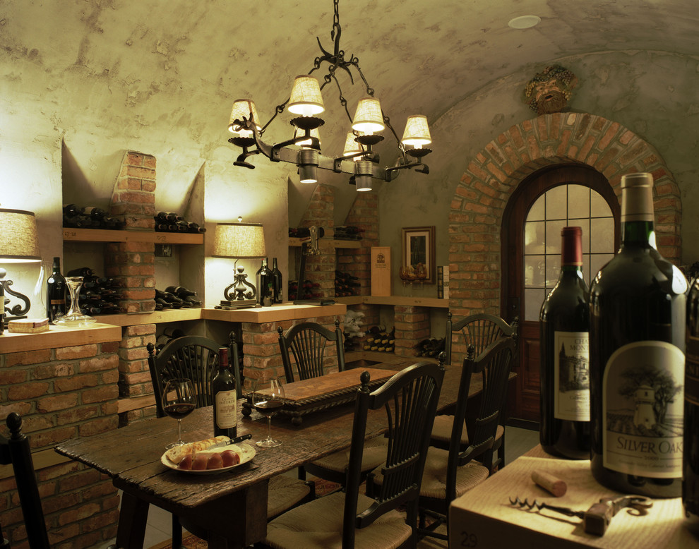 Mountain style wine cellar photo in Atlanta