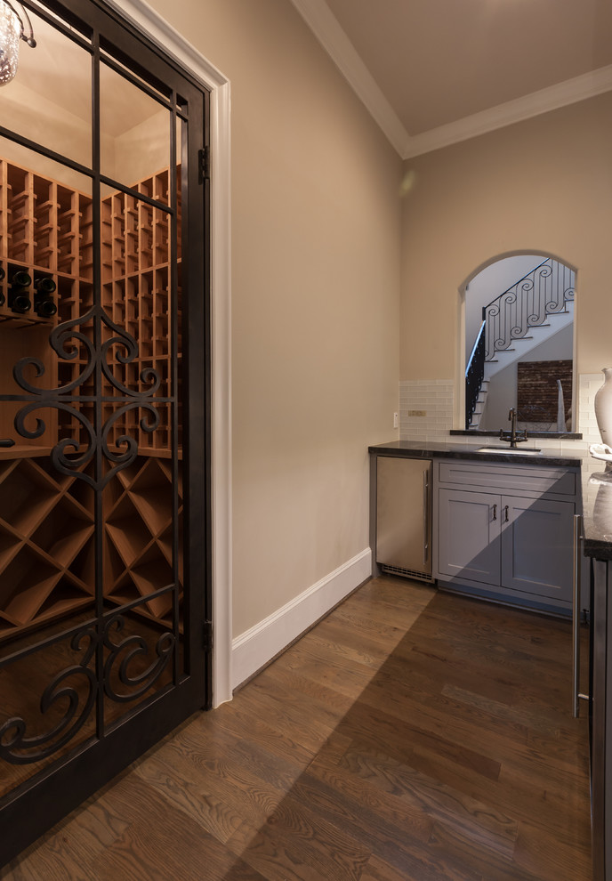 Bunker Hill Estate Transitional Wine Cellar Houston by
