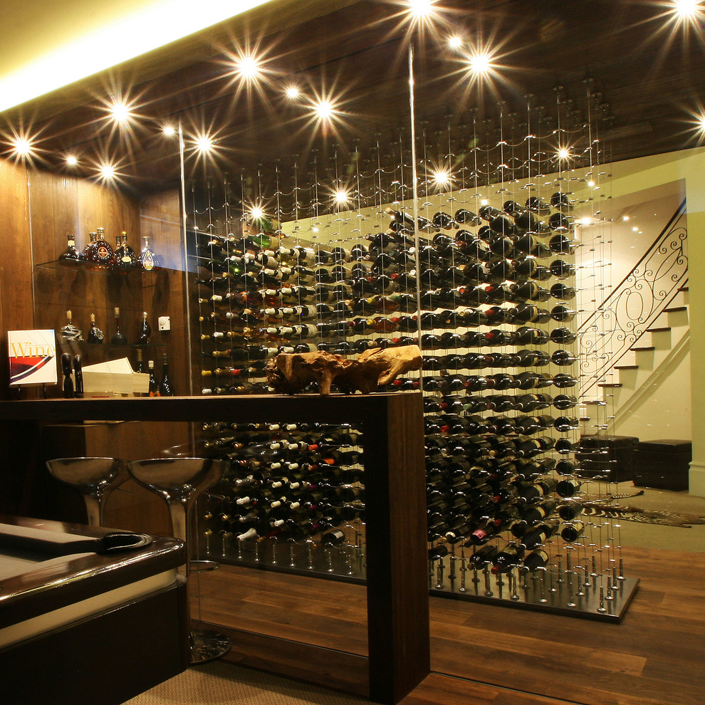 Wine cellar - contemporary wine cellar idea in Toronto