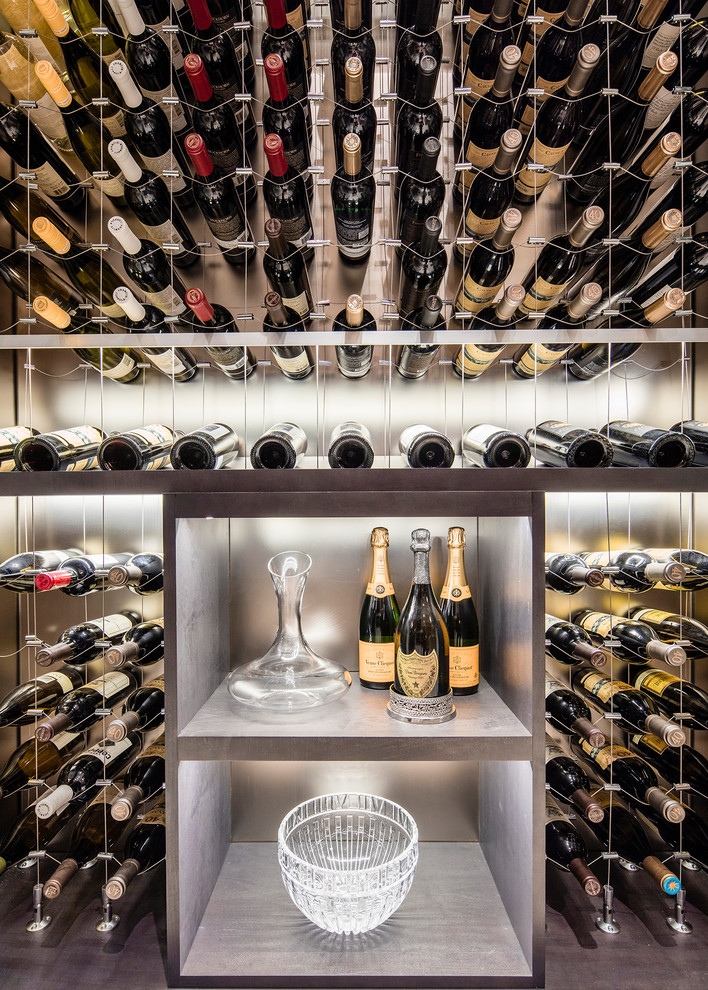 Cable Wine System Wine Cellars by Papro Consulting Modern Wine