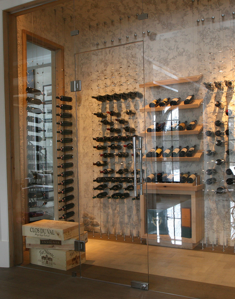 Cable Wine System Wine Cellars by Papro Consulting Contemporary