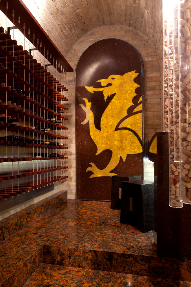 Design ideas for a bohemian wine cellar in Toronto.