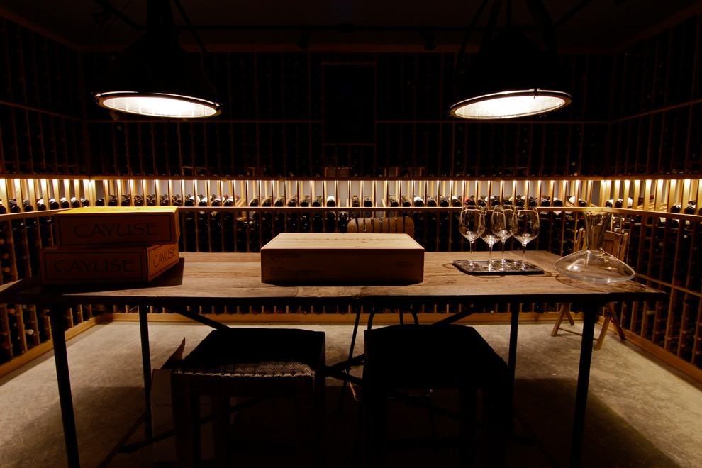 This is an example of a classic wine cellar in Seattle.